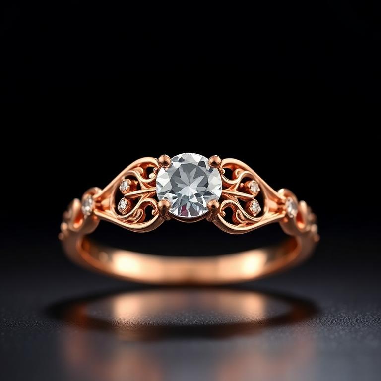 Filigree Rose Ring