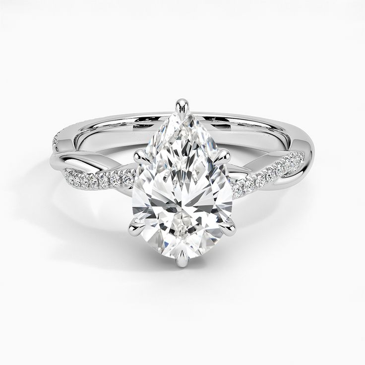 Pear Shape Solitaire Ring